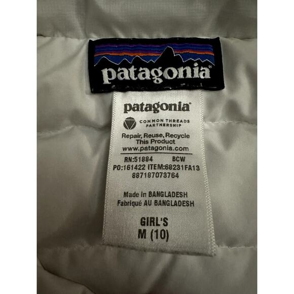 Patagonia Girls' Down Sweater Jacket size M (10) - Picture 5 of 12